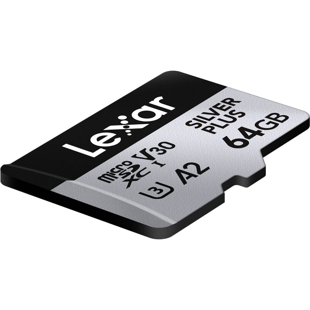 Lexar Professional Silver Plus MicroSDXC Card - 64GB