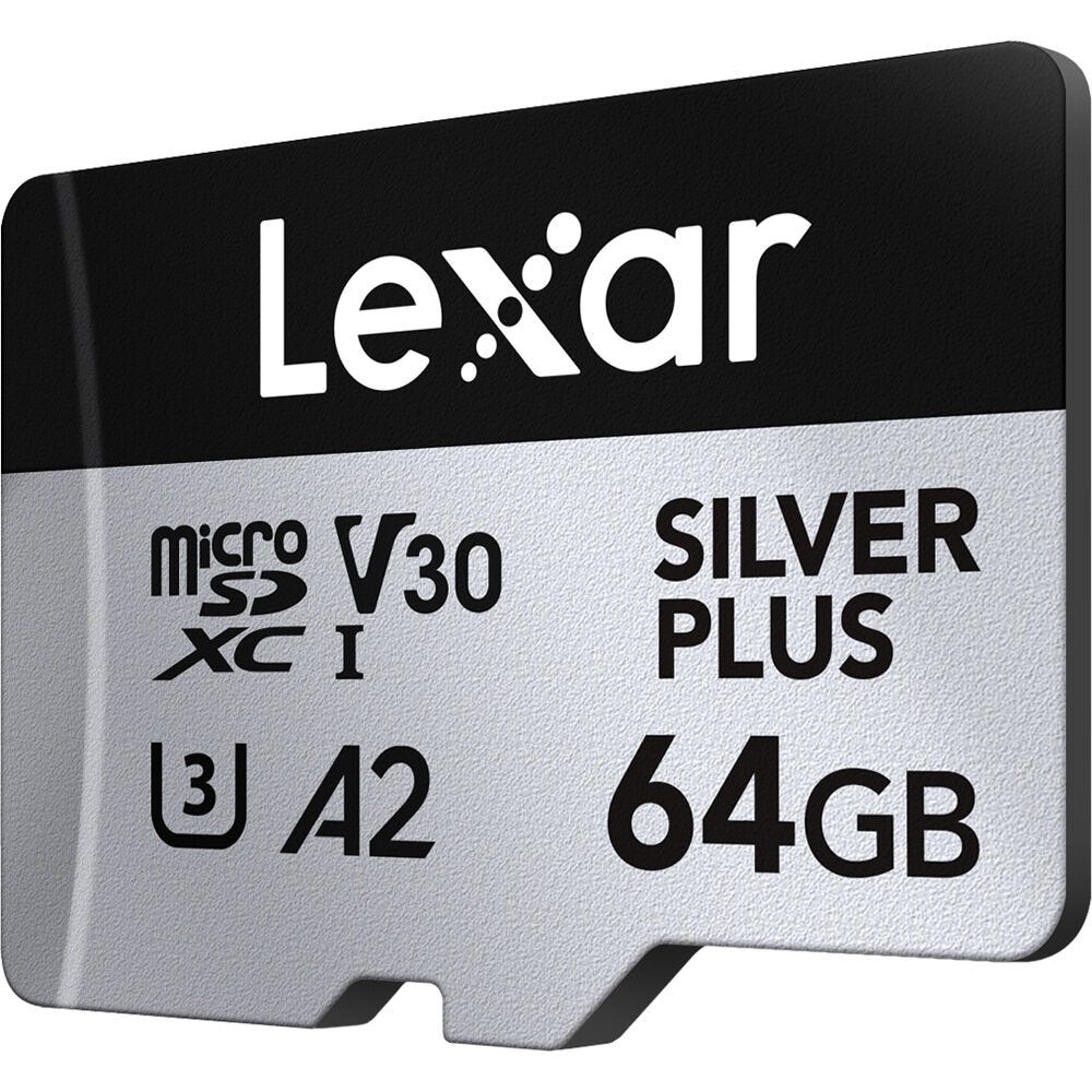 Lexar Professional Silver Plus MicroSDXC Card - 64GB