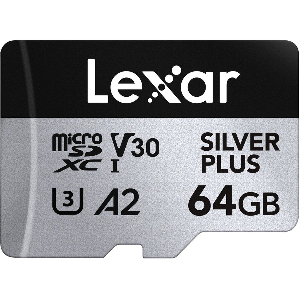 Lexar Professional Silver Plus MicroSDXC Card - 64GB