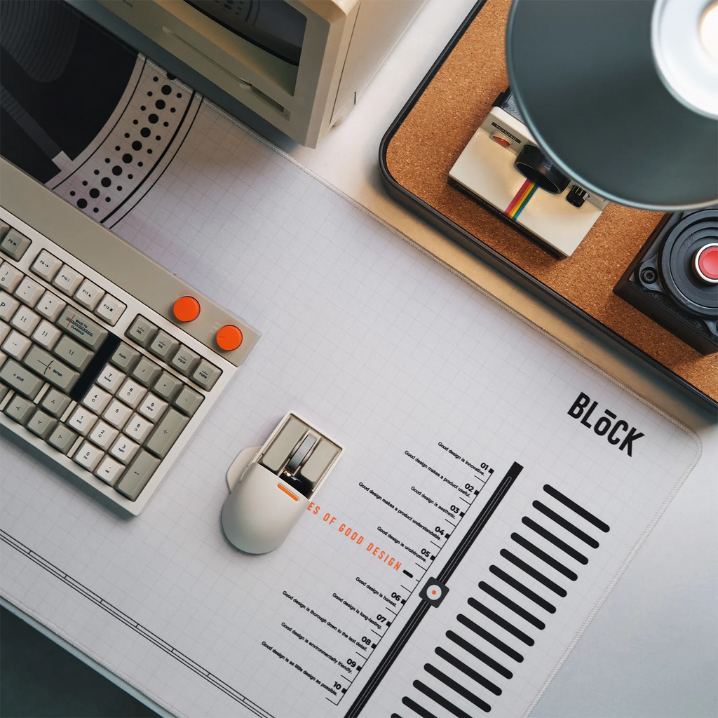 Lofree Full size 900mm x 400mm x 3mm Desk Mat (Vintage Grey)