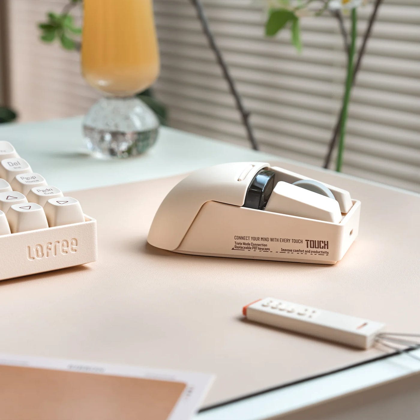 Lofree TOUCH PBT Tri-Mode Wireless Mouse (Tofu)