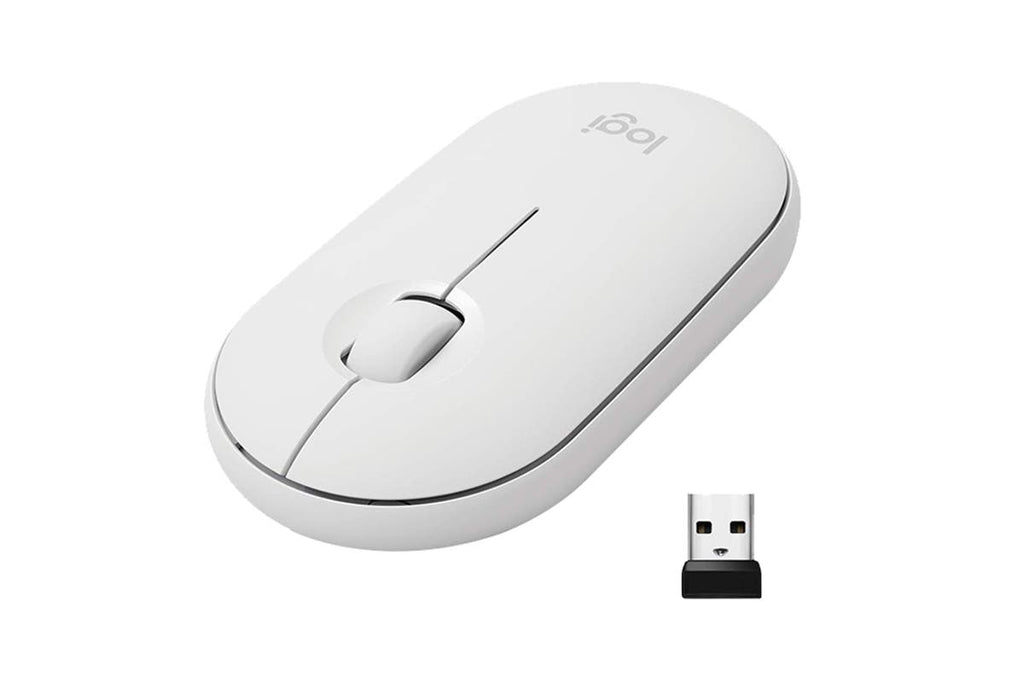 Logitech Pebble M350 Wireless Optical Mouse - Off-White
