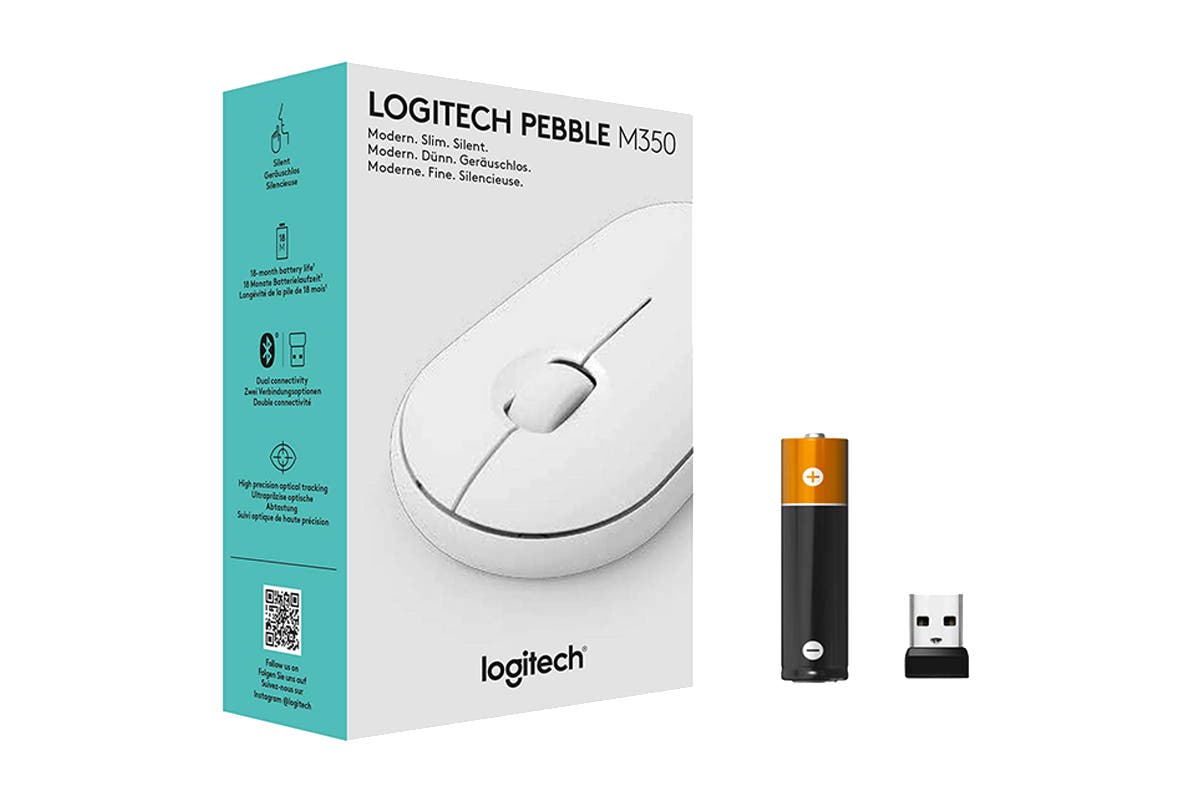 Logitech Pebble M350 Wireless Optical Mouse - Off-White