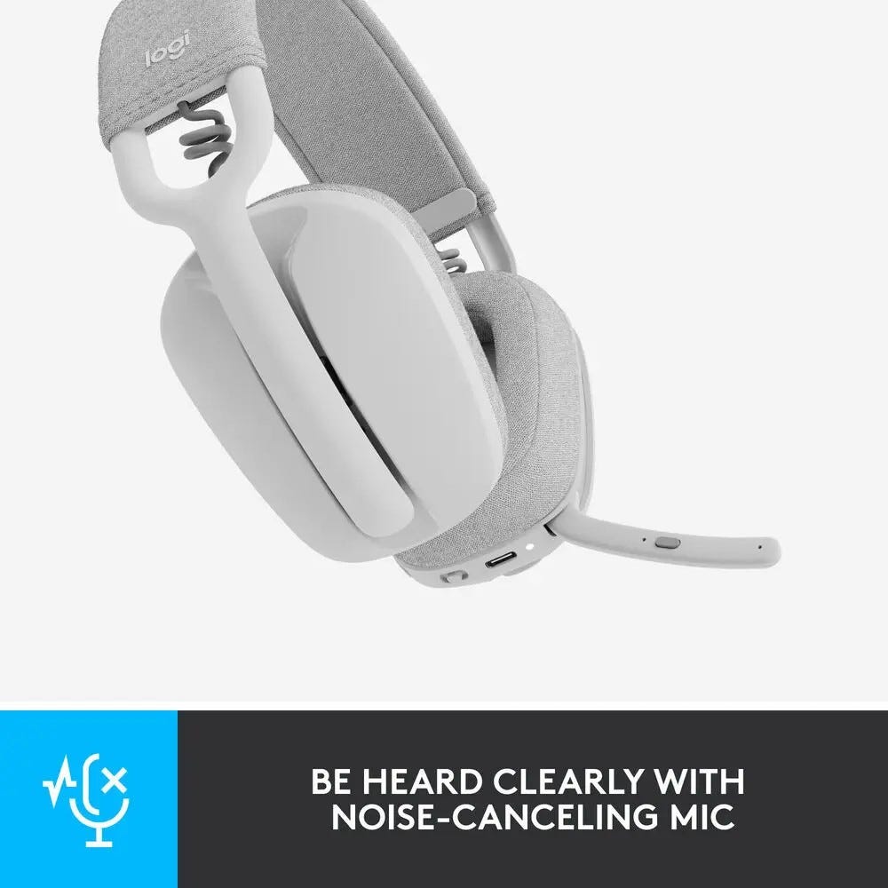 Logitech Ergo K860 Keyboard with Lift Vertical Mouse and Zone Vibe 100 for Mac (White)