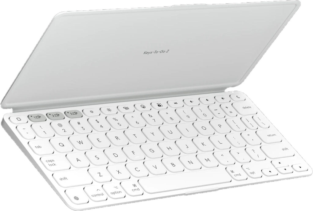Logitech Keys-To-Go 2 Portable Wireless Keyboard Layout for iPad (Pale Grey)