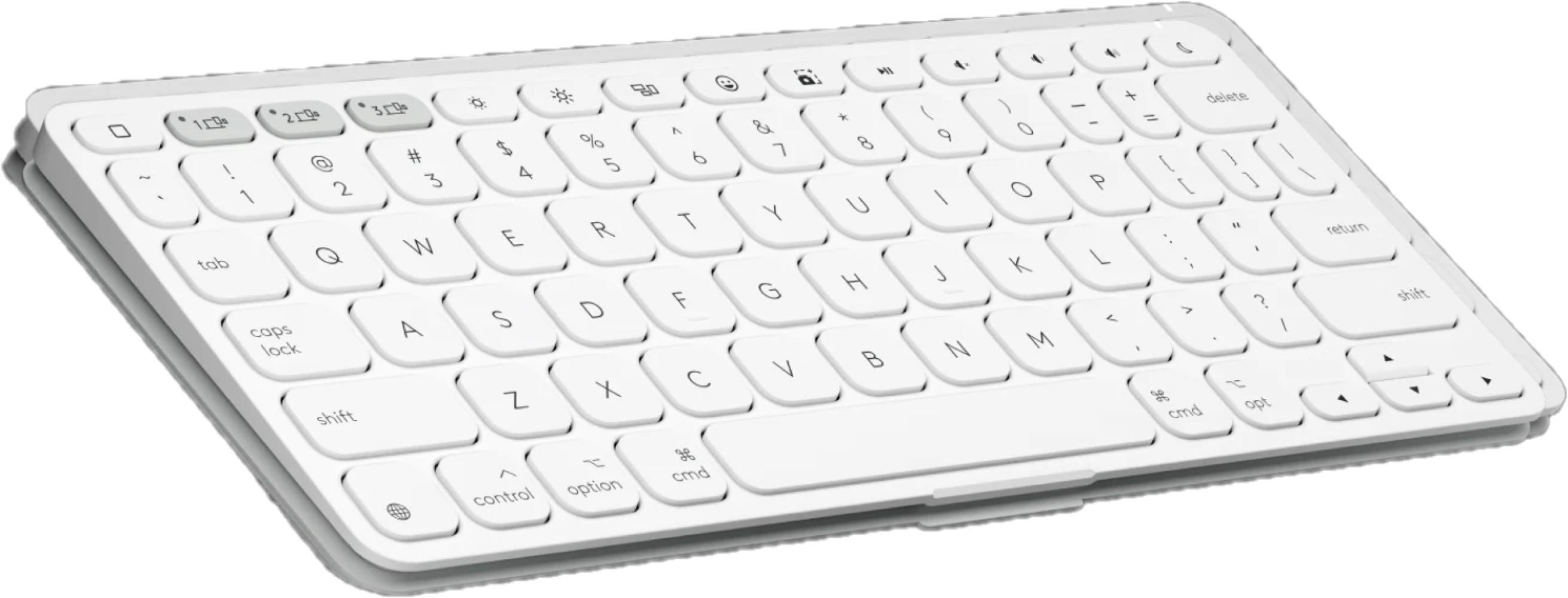 Logitech Keys-To-Go 2 Portable Wireless Keyboard Layout for iPad (Pale Grey)
