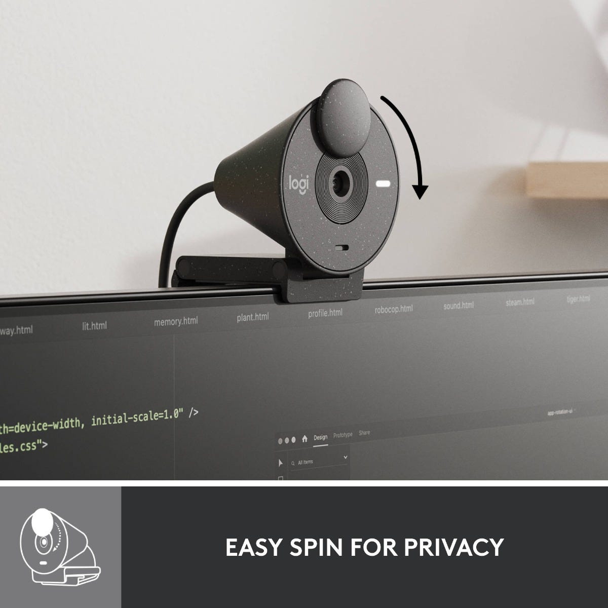 Logitech BRIO 300 Full HD Webcam (Graphite)