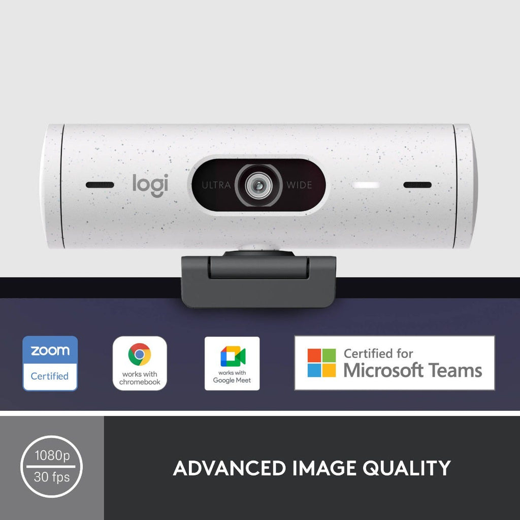 Logitech BRIO 500 FHD Webcam (Off White)