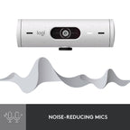 Logitech BRIO 500 FHD Webcam (Off White)