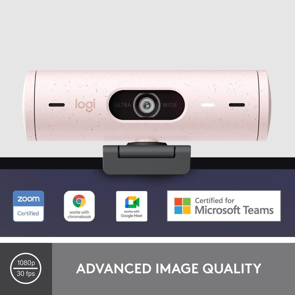 Logitech BRIO 500 FHD Webcam (Rose)