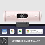 Logitech BRIO 500 FHD Webcam (Rose)