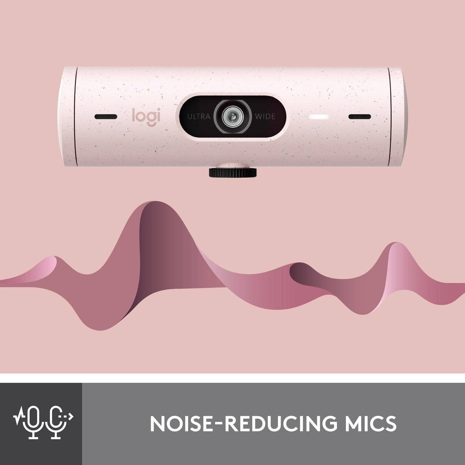 Logitech BRIO 500 FHD Webcam (Rose)