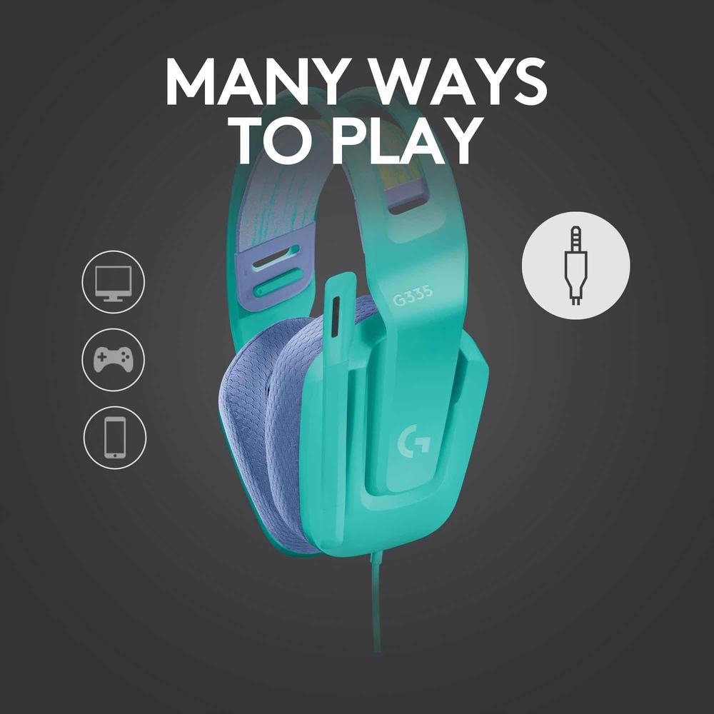Logitech G335 Wired Gaming Headset - Mint