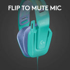 Logitech G335 Wired Gaming Headset - Mint