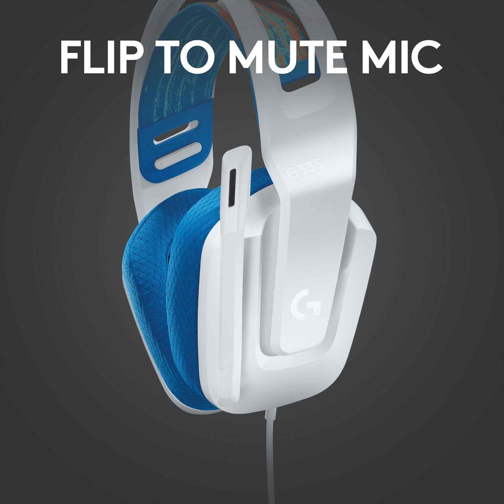 Logitech G335 Wired Gaming Headset - White
