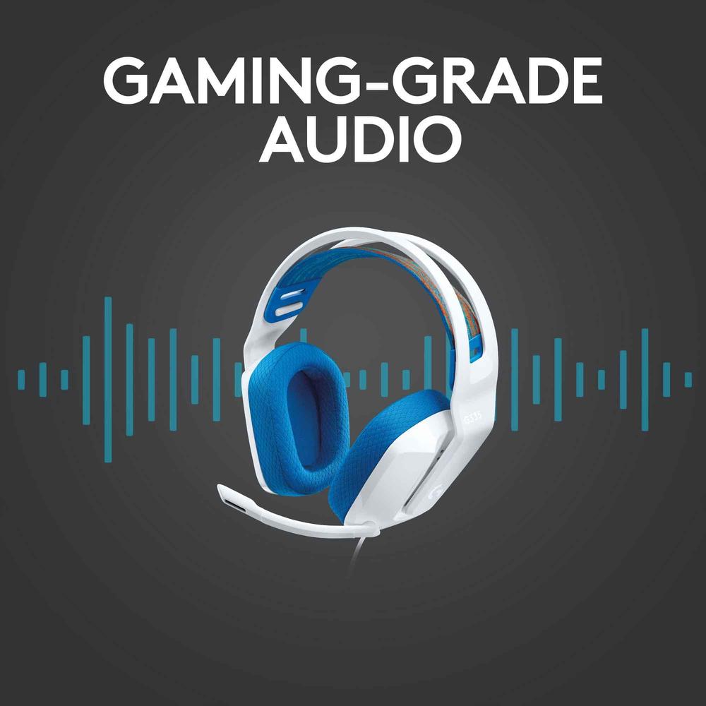 Logitech G335 Wired Gaming Headset - White