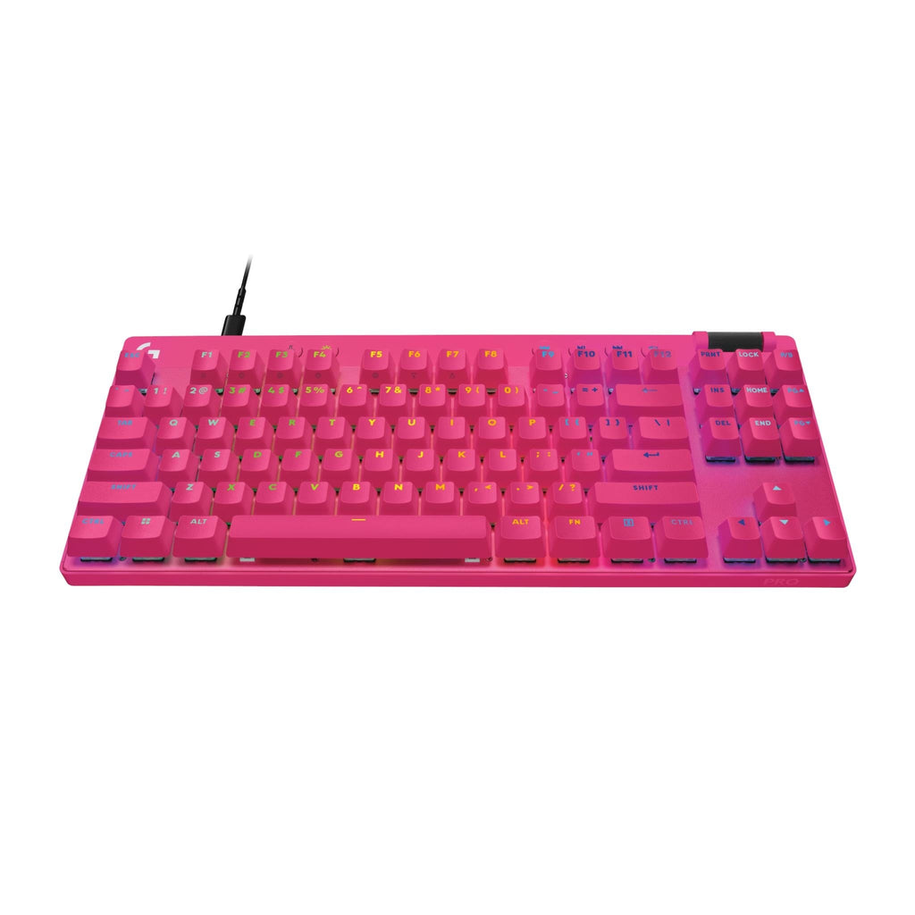 Logitech G PRO X TKL RAPID Gaming Keyboard (Magnetic Switches) (Magenta)