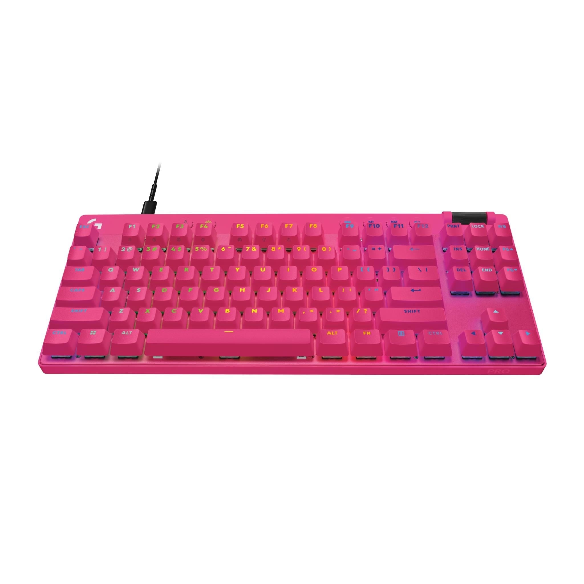 Logitech G PRO X TKL RAPID Gaming Keyboard (Magnetic Switches) (Magenta)