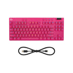 Logitech G PRO X TKL RAPID Gaming Keyboard (Magnetic Switches) (Magenta)