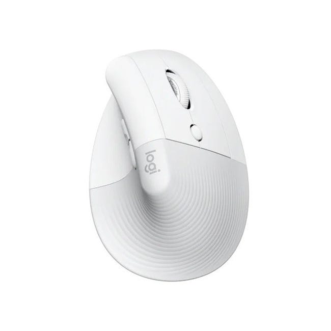Logitech Lift Vertical Ergonomic Mouse - Off-white 