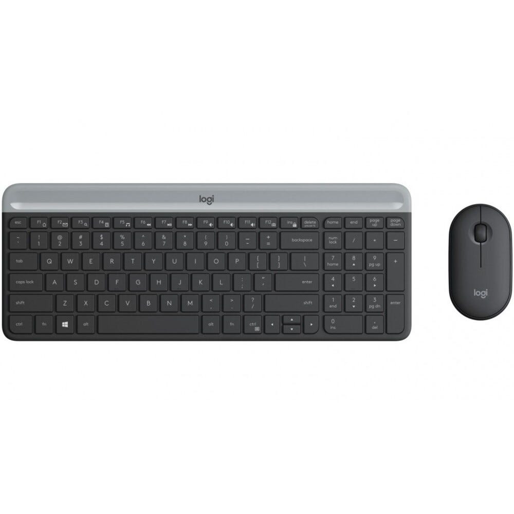 Logitech MK470 Slim Wireless Keyboard and Mouse Combo (Black)