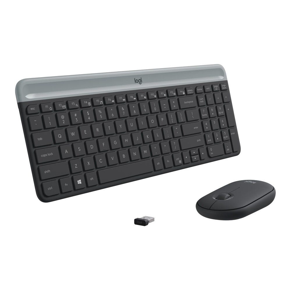 Logitech MK470 Slim Wireless Keyboard and Mouse Combo (Black)