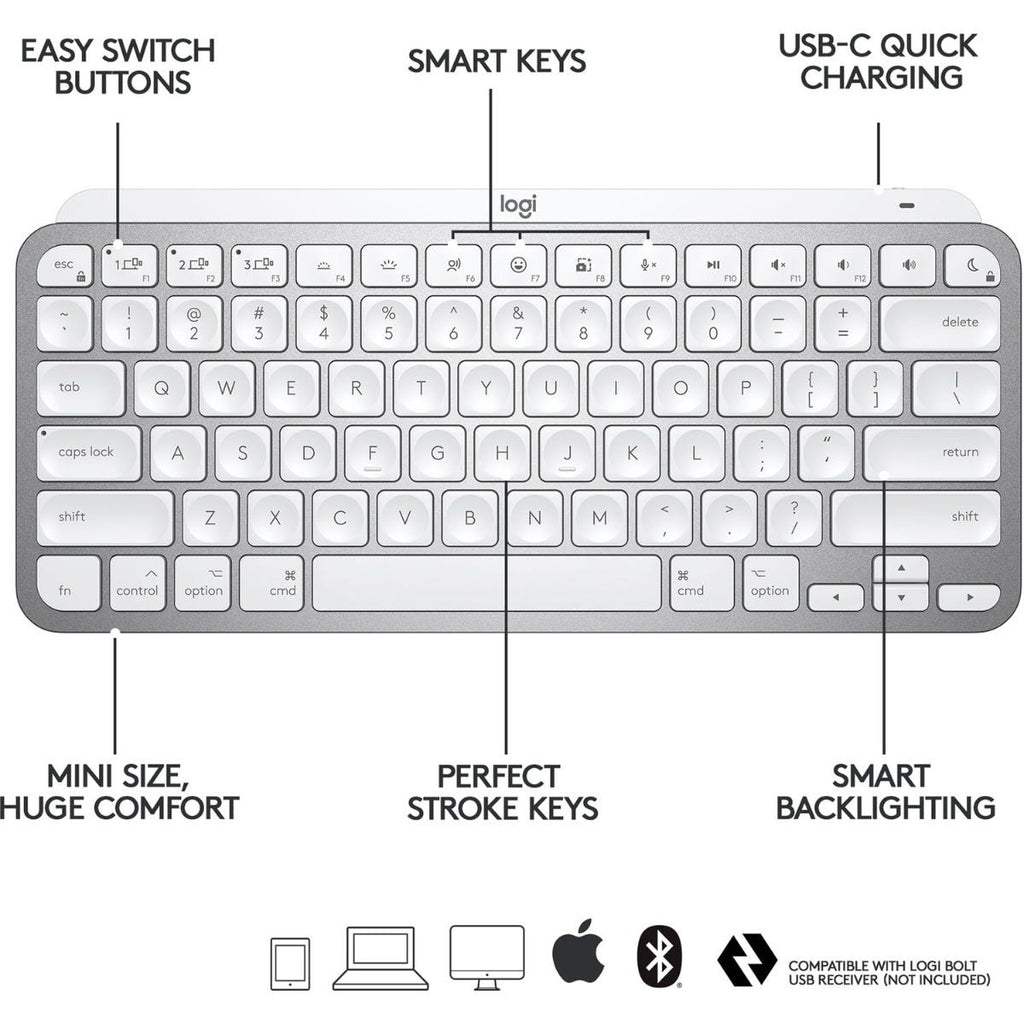 Logitech MX Keys Mini Wireless Keyboard for Mac
