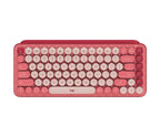 Logitech POP Keys Wireless Mechanical Keyboard with Emoji Keys (Heartbreaker Rose)