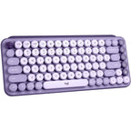 Logitech POP Keys Wireless Mechanical Keyboard with Emoji Keys (Cosmos Lavander)