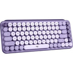 Logitech POP Keys Wireless Mechanical Keyboard with Emoji Keys (Cosmos Lavander)