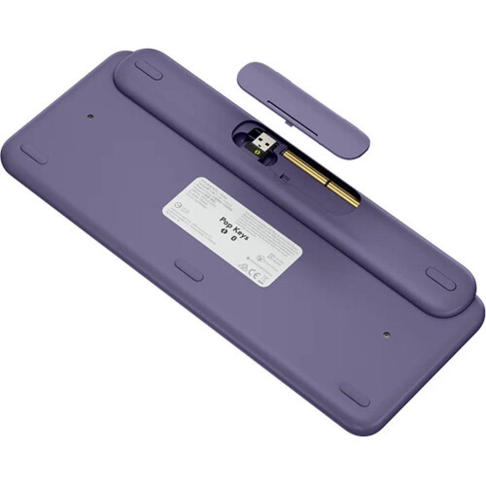 Logitech POP Keys Wireless Mechanical Keyboard with Emoji Keys (Cosmos Lavander)