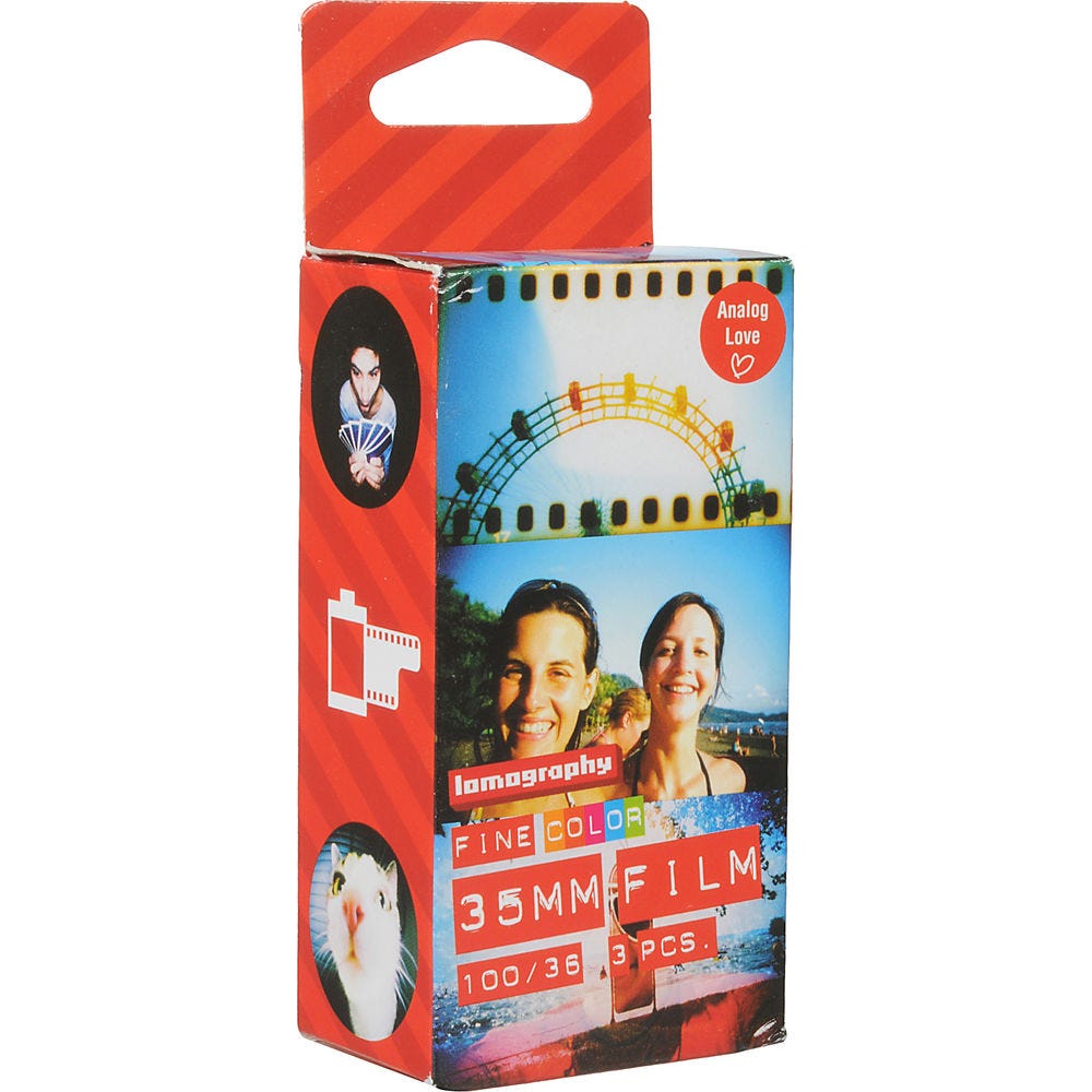 Lomography 35mm ISO 100 Color Negative Film 36 Exposure (3-Pack)