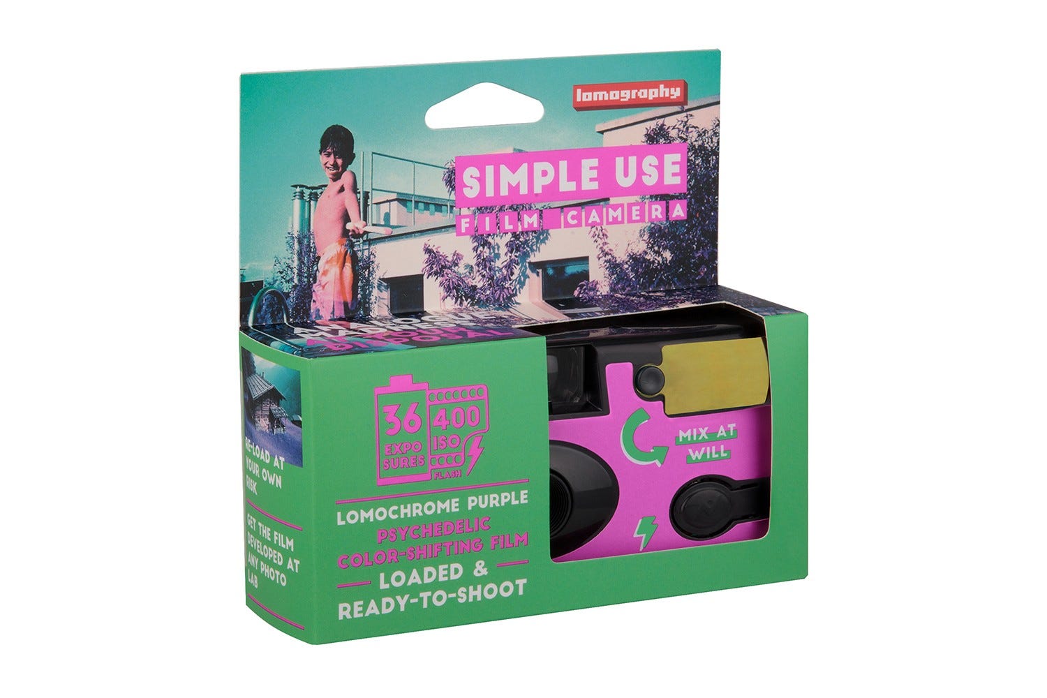 Lomography Single Use Camera Lomochrome Purple