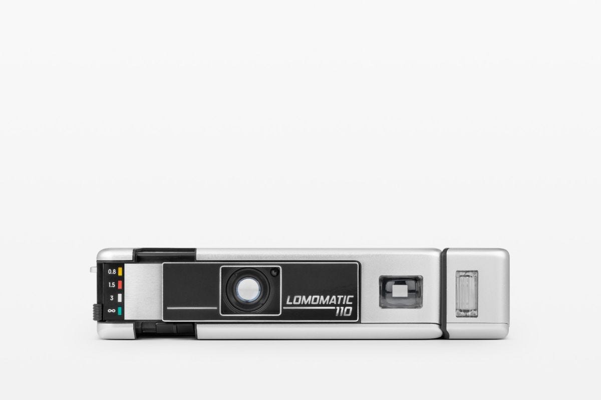 Lomography Lomomatic 110 Camera & Flash - Metal Edition