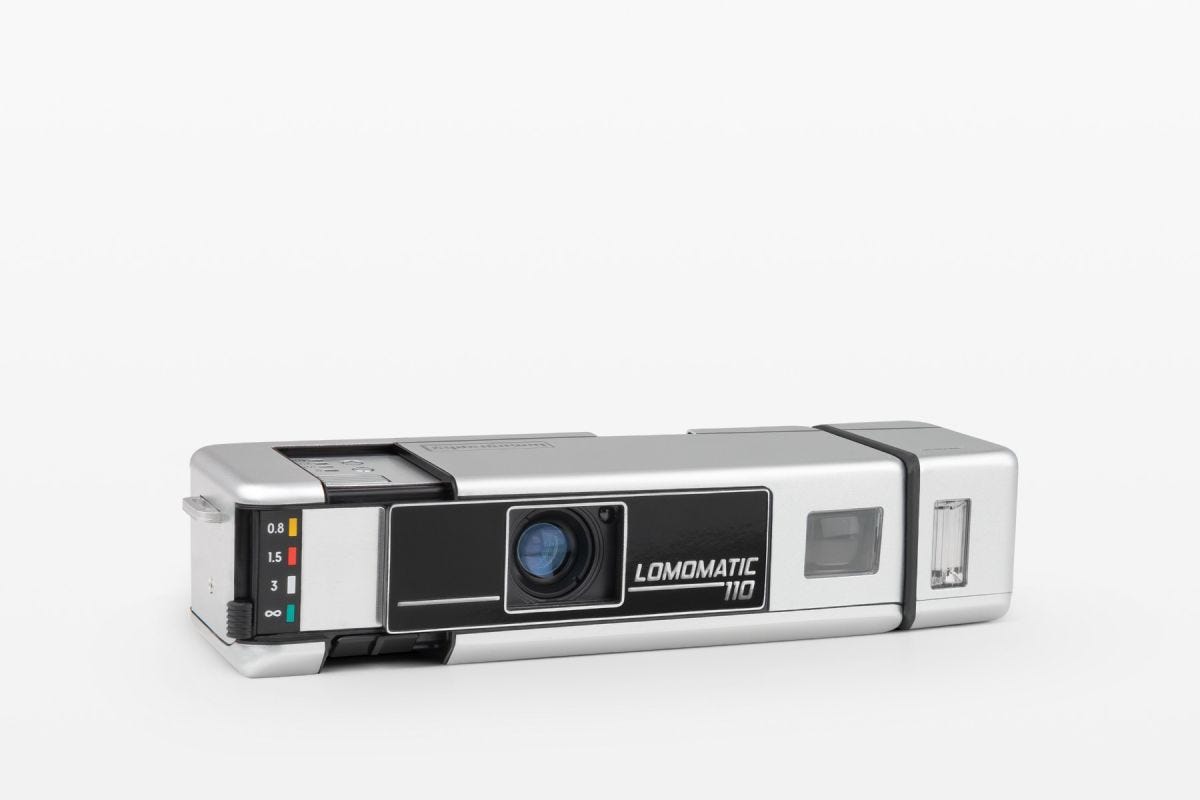 Lomography Lomomatic 110 Camera & Flash - Metal Edition