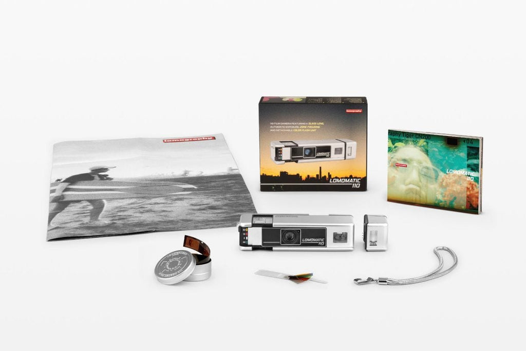 Lomography Lomomatic 110 Camera & Flash - Metal Edition