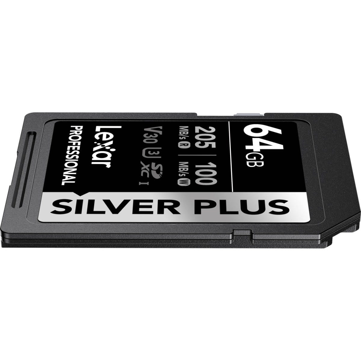 Lexar Professional Silver Plus SDXC Card - 64GB