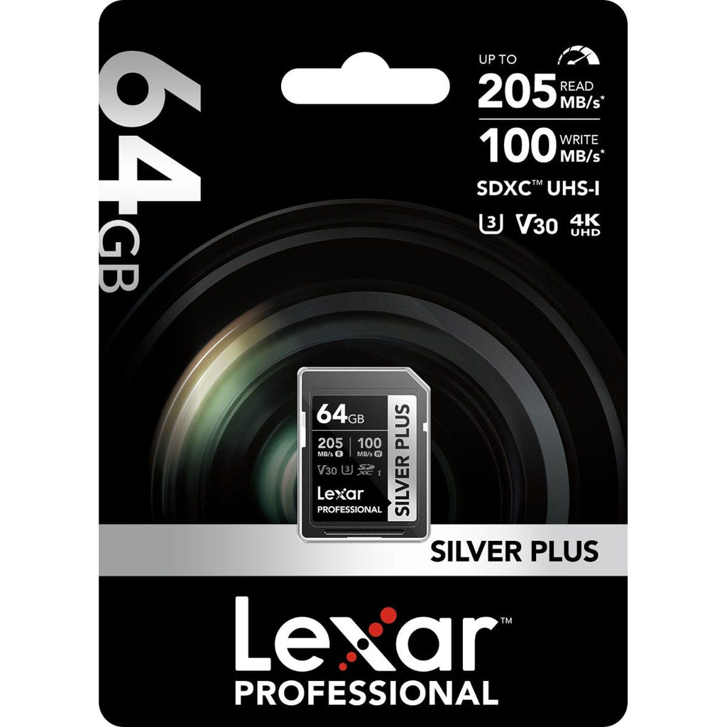 Lexar Professional Silver Plus SDXC Card - 64GB