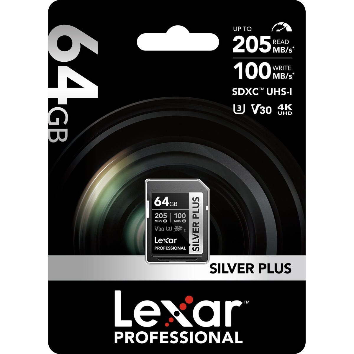 Lexar Professional Silver Plus SDXC Card - 64GB