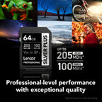 Lexar Professional Silver Plus SDXC Card - 64GB