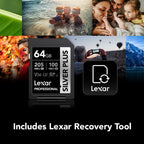 Lexar Professional Silver Plus SDXC Card - 64GB