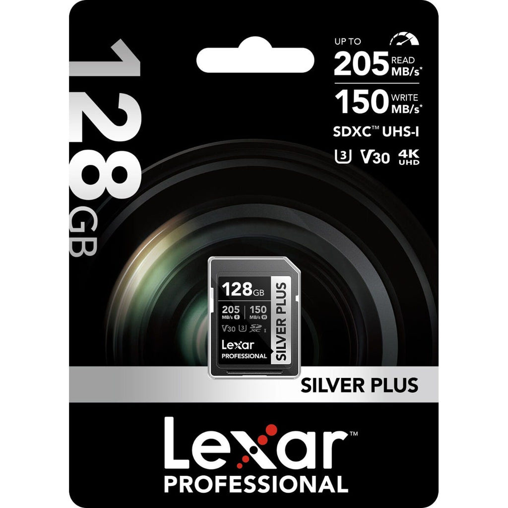 Lexar Professional Silver Plus SDXC Card - 128GB