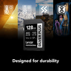 Lexar Professional Silver Plus SDXC Card - 128GB