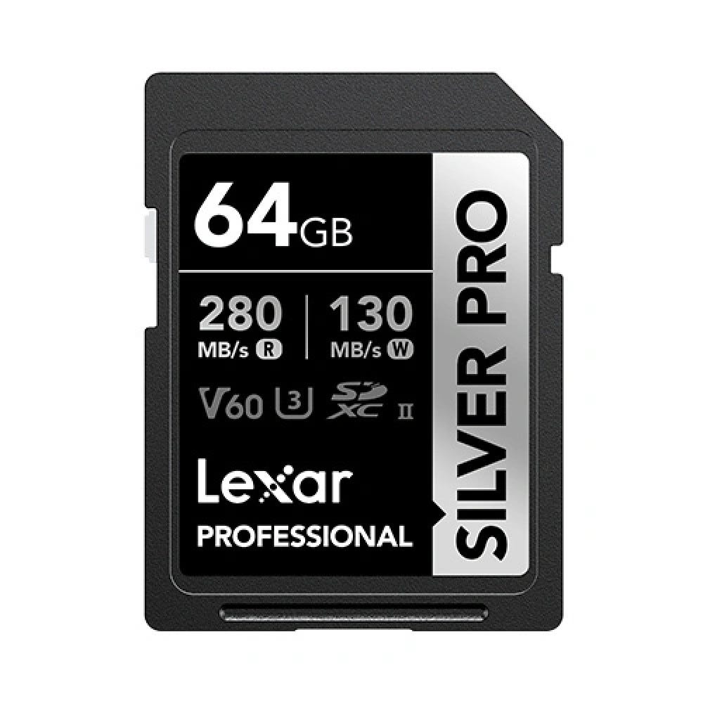 Lexar 64GB Professional SILVER PRO SDXC UHS-II Card