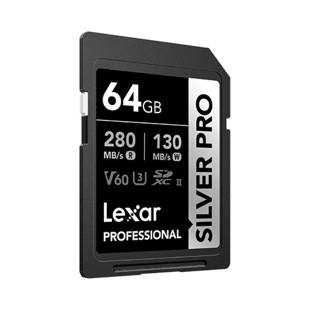 Lexar 64GB Professional SILVER PRO SDXC UHS-II Card