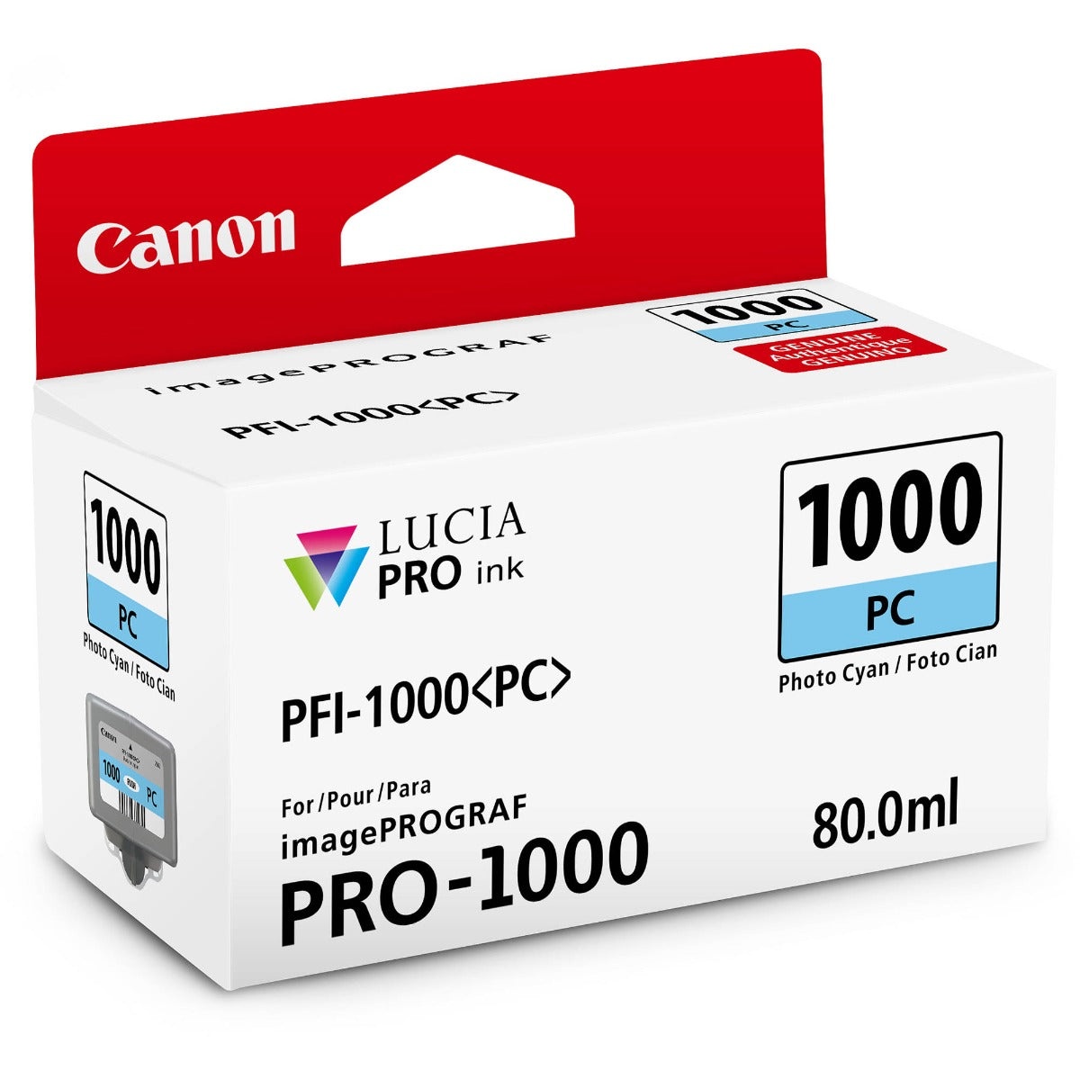 Canon PFI1000PC Photo Cyan Ink Tank
