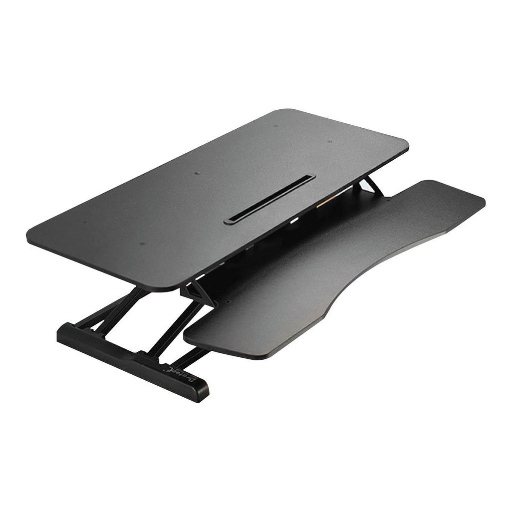 Brateck Gas Spring Sit Stand Desk Converter with Keyboard Tray Deck