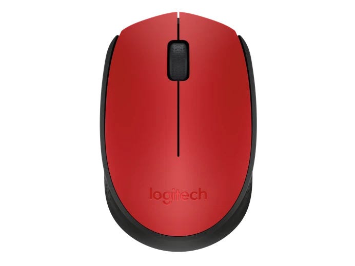 Logitech M171 Wireless Mouse (Red)