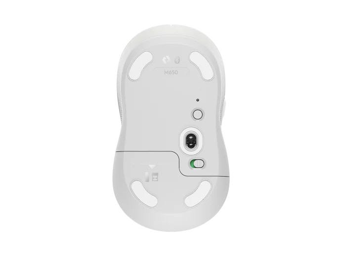 Logitech M654 Signature Wireless Mouse (Off White)