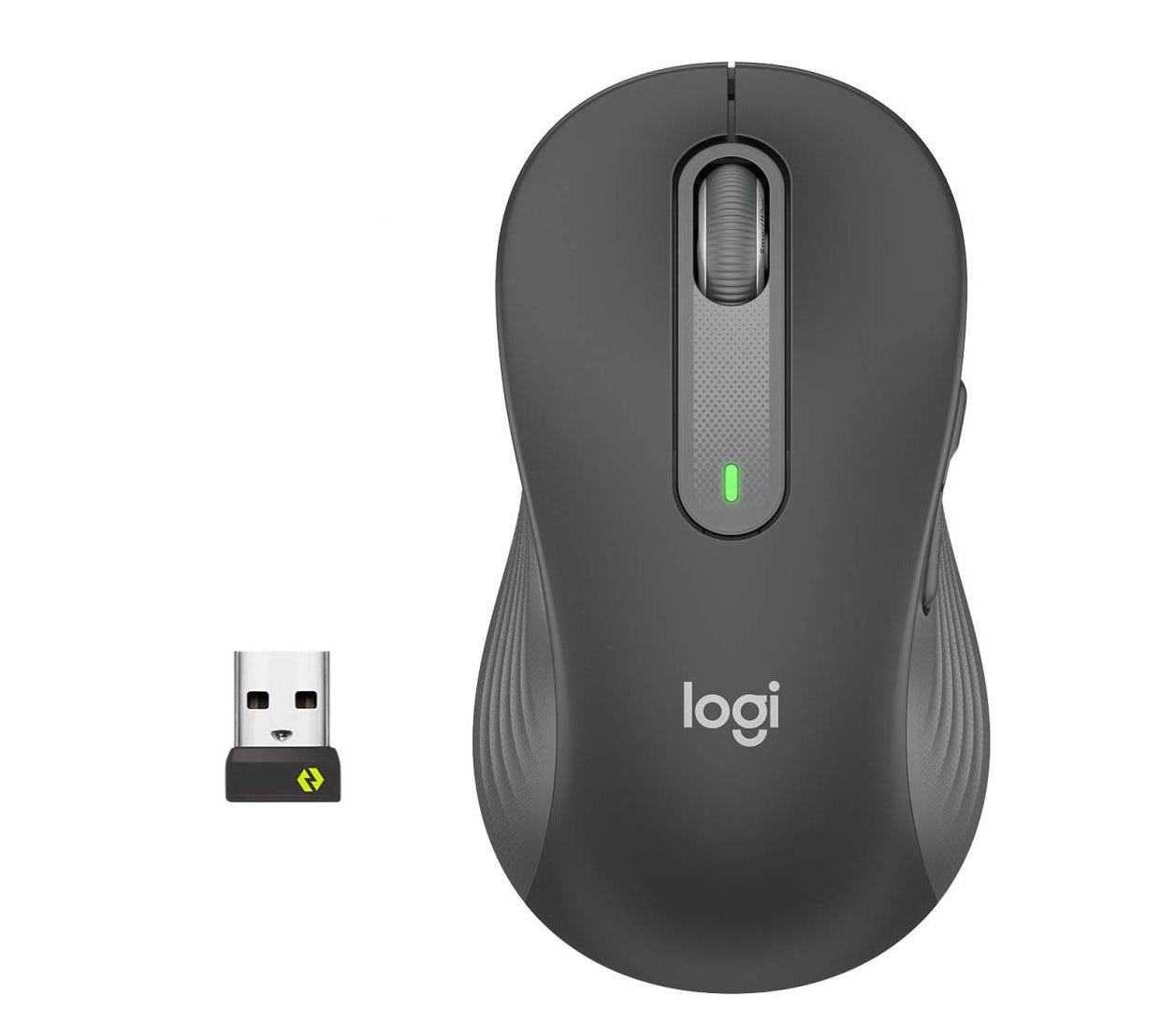 Logitech M654 Signature Large Left-Handed Wireless Mouse (Graphite)